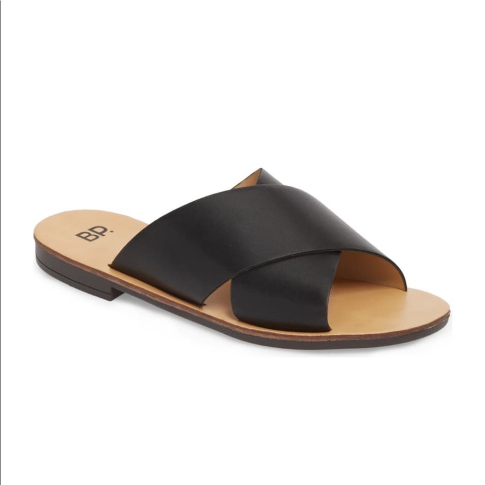 BP. Nordstrom Twist Cross Strap Sandal